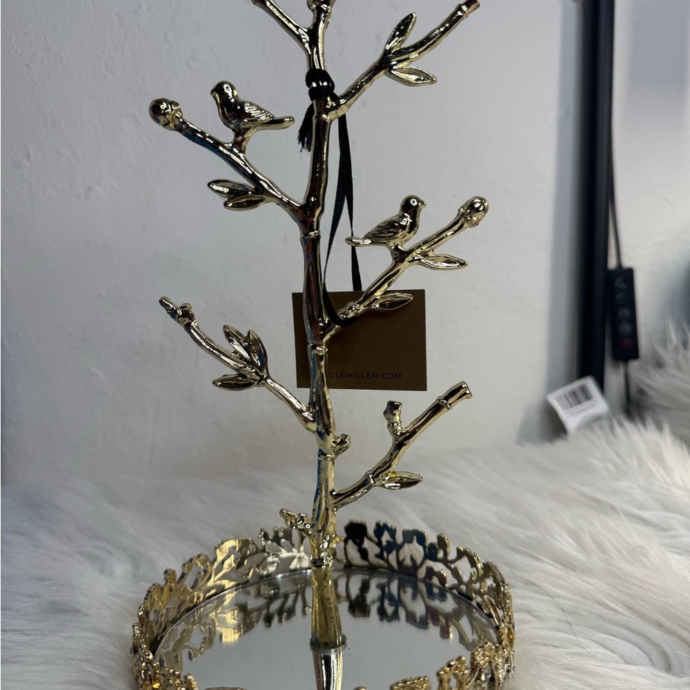 Gold Bird Jewelry Holder